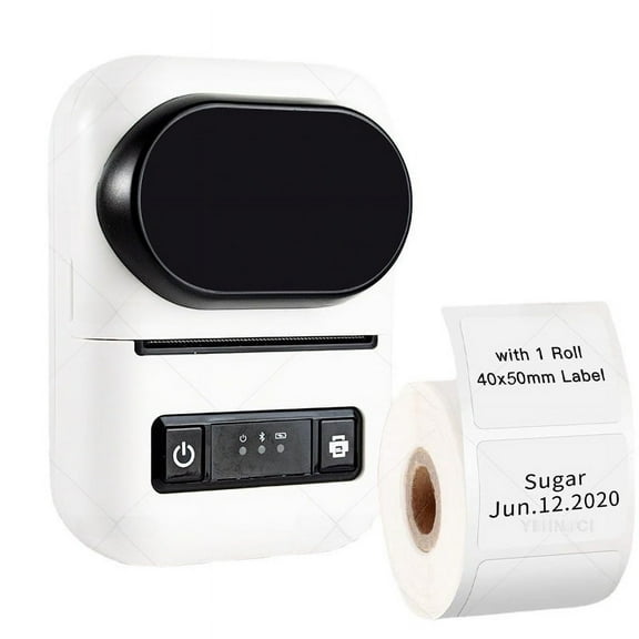 Portable Bluetooth portable thermal barcode printer mobile phone Bluetooth computer label printer