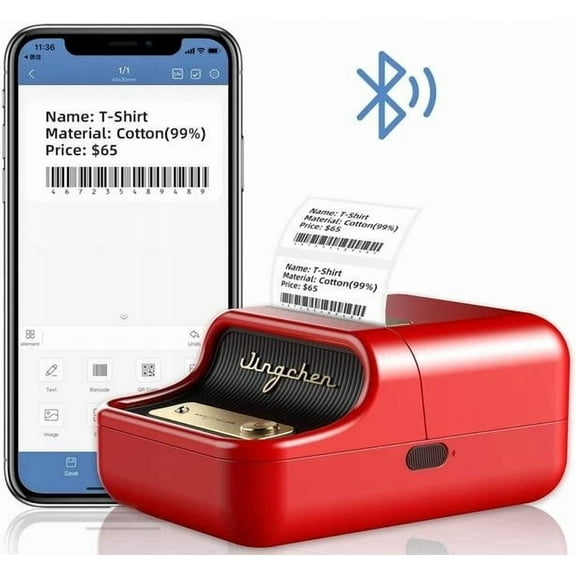 Portable Bluetooth small thermal printer price tag machine B21
