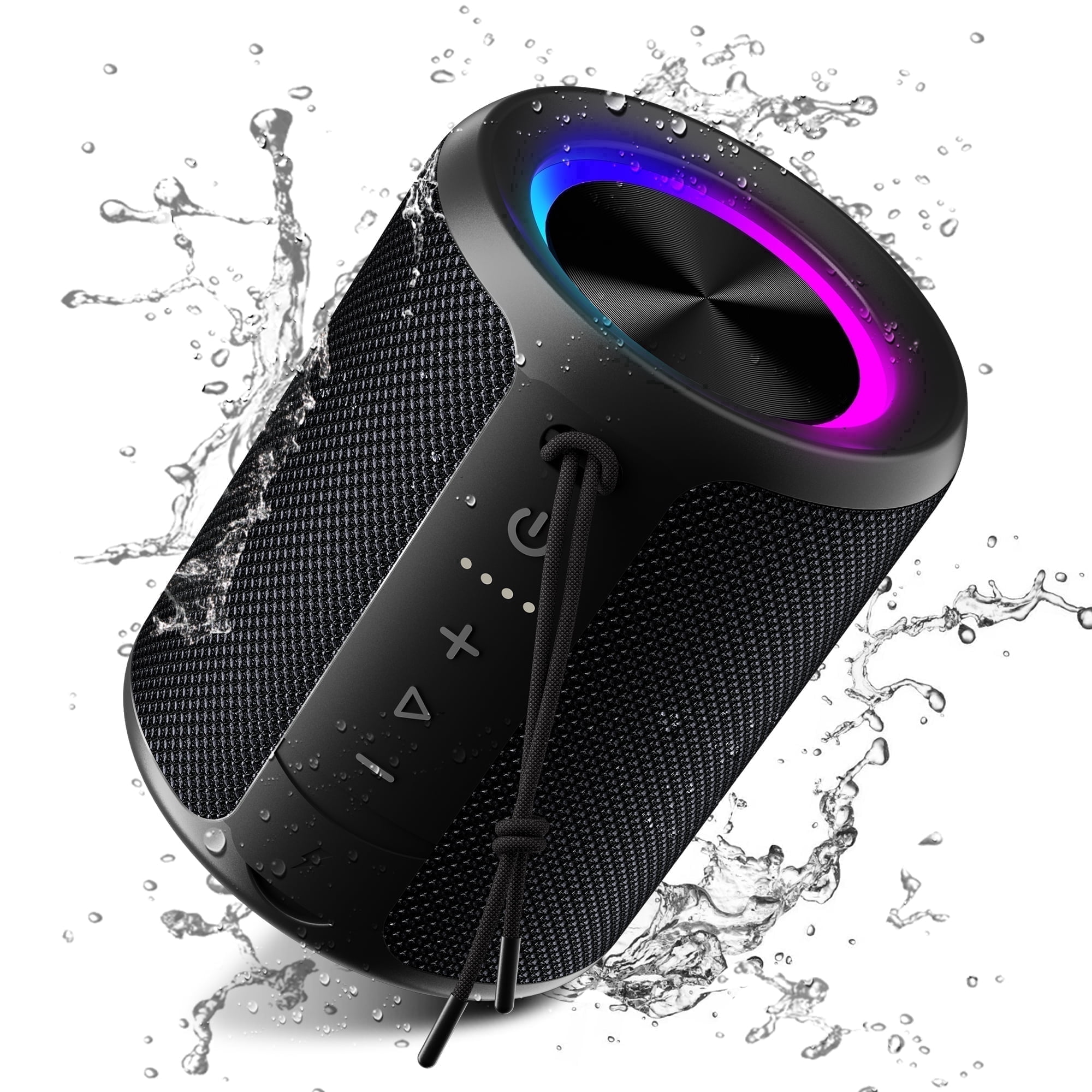 Bluetooth Speaker, IPX7 Water Resistance, Featuring Powerful 20w Stereo Sound, 15 Hours Of Battery Life, And Dynamic Rgb