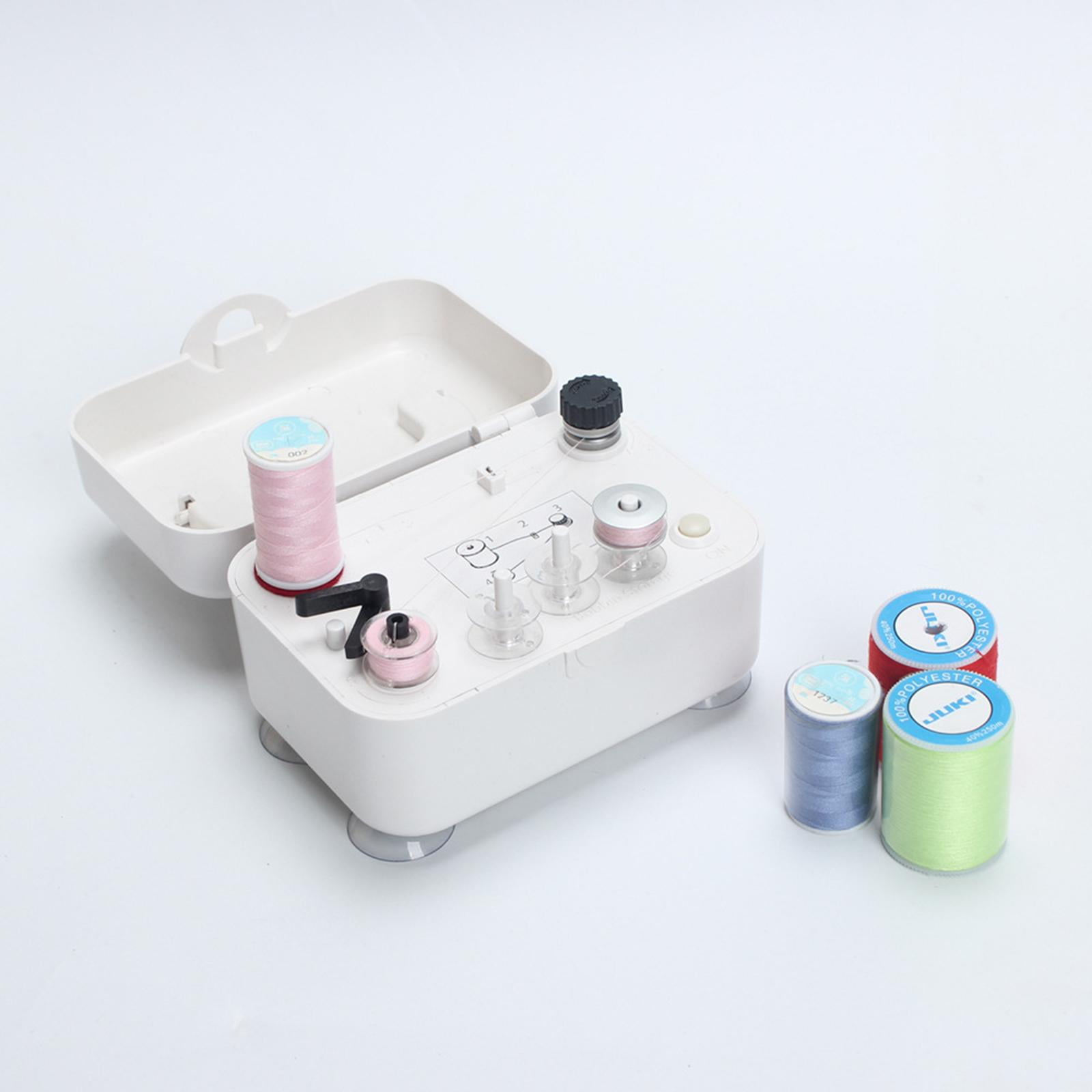 Portable Bobbin Winder Sewing Accessories Automatic Bobbin Winder Electric  Multifunction with Box Handle Embroidery Tool Thread Stand 