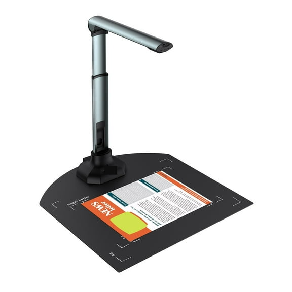 Portable Book Scanner With Extension Stand 12MP USB Document Camera, OCR Zoom For A3/A4 Size Laptop Web Conferencing Paint Tool ,High-Speed Capture