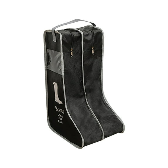 Portable Boot Storage Bags Dust Proof Shoe Bags for Storage,2 Pair Zippered Tall Boots Organizer Protector Bag with Handle for Home and Travel