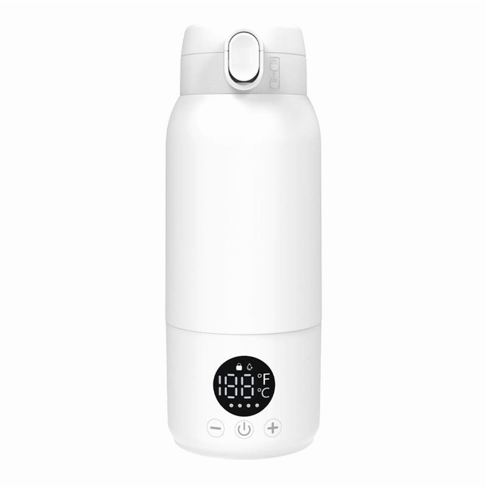 Portable Bottle Warmer 16.9oz Bottle Warmer for Travel, Fast Heating for Breast Milk Formula & Water, Long Battery Life &Large Capacity, Suitable for Baby Outdoor