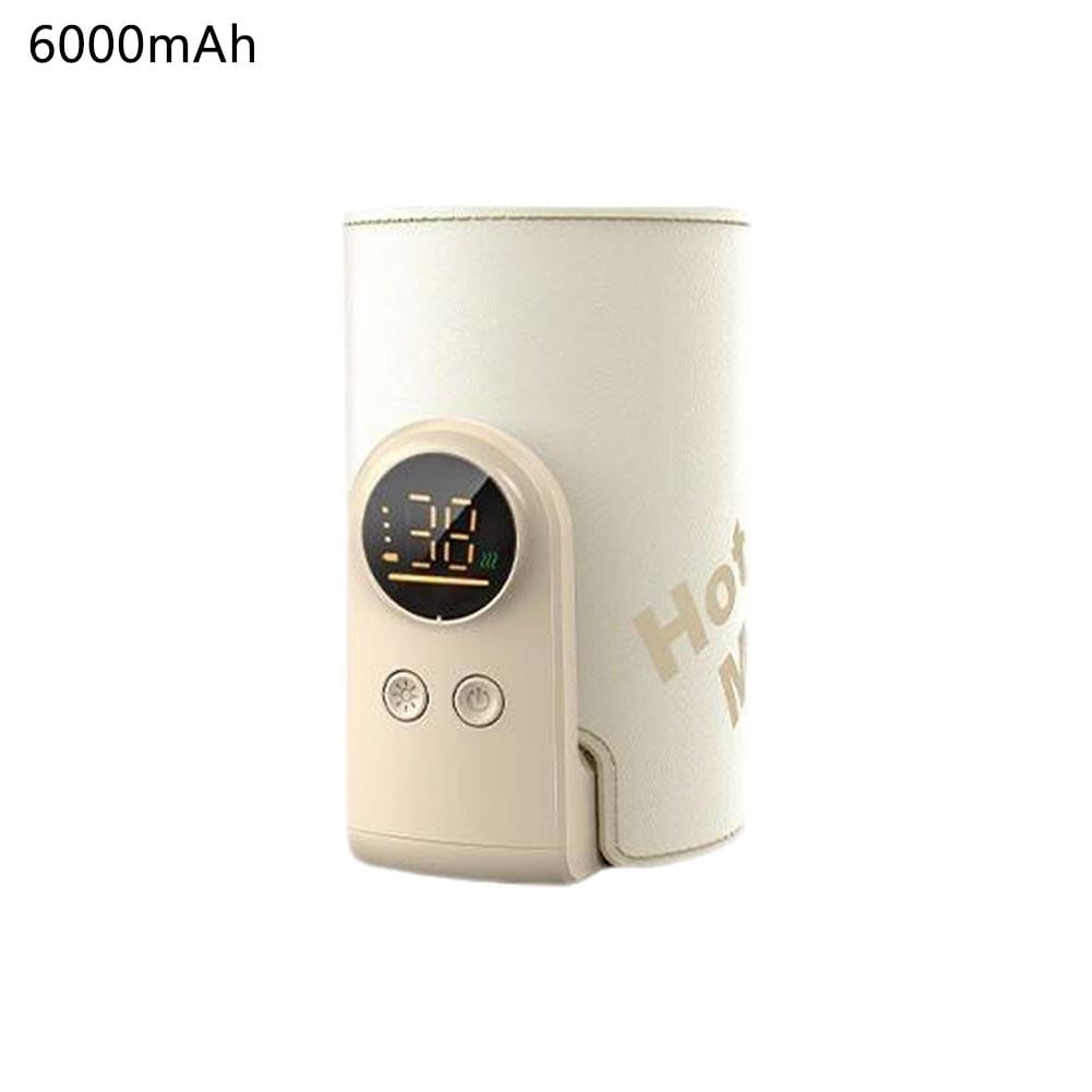 Portable Bottle Warmer 6000/8000mah Travel Bottle Warmer with 18w Fast Heat Waterless, Usb-c, Universal Fit for Milk Feeding on The Go