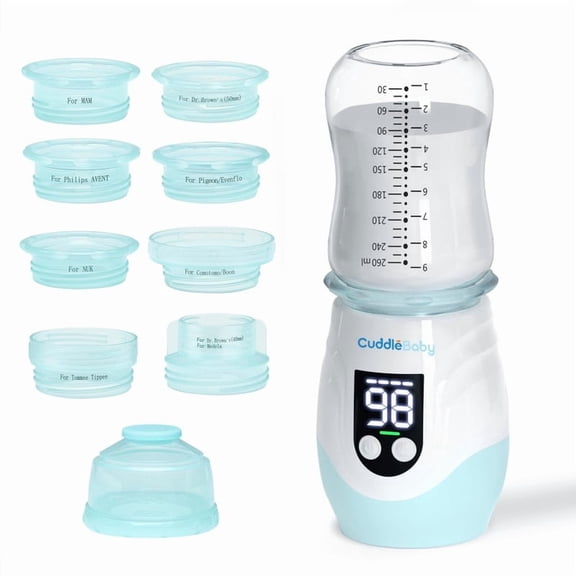 Portable Bottle Warmer for Travel, Cordless Baby Bottle Warmer, Rechargeable Bottle Warmer, Fast Heating, Blue