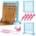 thumbnail image 1 of Portable Braiding Hair Rack 120 Pegs, 2-in-1 Standing Hair Holder Braid Rack for Braiding Hair, Double Sided Hair Separator Stand for Stylists, Hair Extension Holder with Hair Supplies, 1 of 6