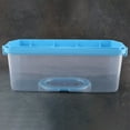 Portable Bread Box with Handle Loaf Cake Container Plastic Rectangular