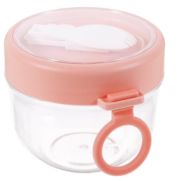 Portable Breakfast Cup Milk Container Glass Containers Overnight Oats Jars with Lid for Yogurt Oatmeal Mason