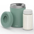 thumbnail image 1 of Topritt Portable Breast Milk Cooler Bottle, Mom Breastfeeding Outdoor Travel , 24 Hour 360°Continuous Cooling, 10oz Small Breastmilk Chiller, with 1 BPA Free Baby Bottles for Storage, 1 of 9