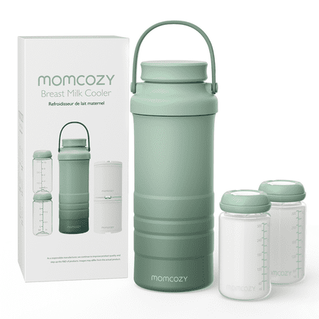Momcozy 22oz Portable Breast Milk Cooler with 2 Bottles - 24 Hour Cooling