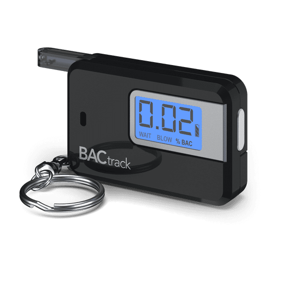 Portable Breath Alcohol Tester Digital Display Meter LED Flashlight High Precision Sensor 5 Mouthpieces (1 )