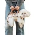 thumbnail image 1 of Portable Breathable Pet Carrier Sling & Backpack for Dogs & Cats, Adjustable Full-Body Harness with Traction Leash, Crossbody & Car-Friendly, 1 of 5