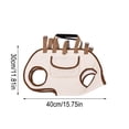 thumbnail image 1 of Portable Breathable Pet Carrier Sling for Dogs & Cats, Adjustable Full-Body Harness with Traction Leash, Travel Walking Pet Supplies Accessories 15.75x11.81 Inch Brown, 1 of 5