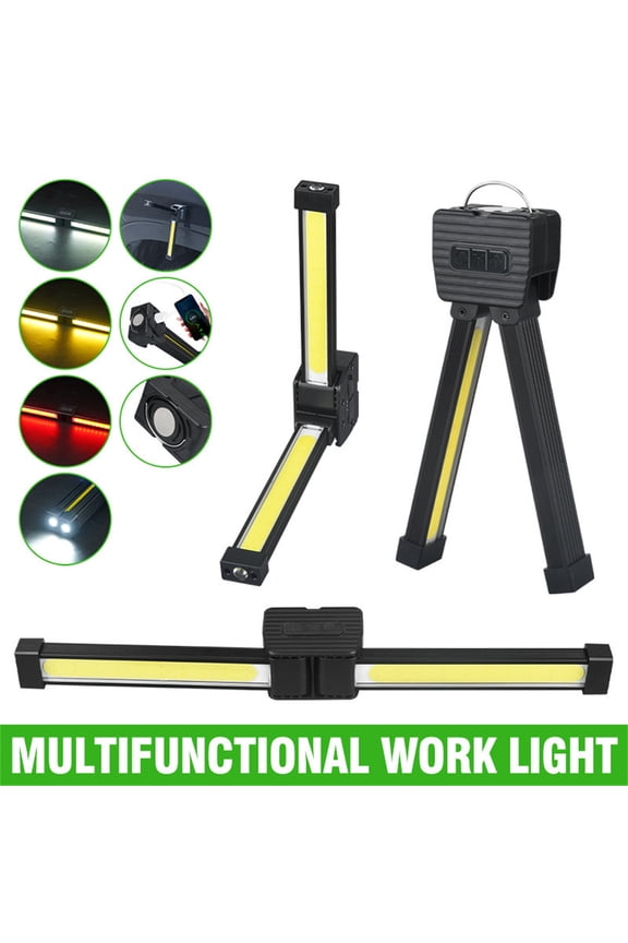 Portable Bright Folding LED Flashlight Inspection Lamp Emergencies Light, Portable Gym Light Posing Lamp Magnetic LED Flashlight 6th Gear Dimming, Waterproof