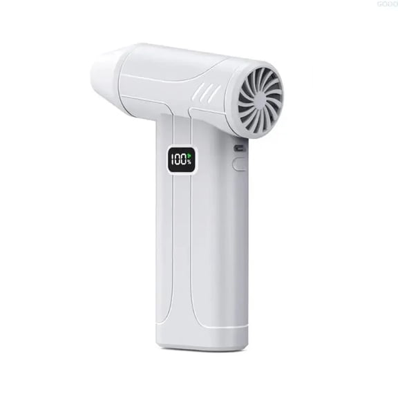 Portable Brushless Turbo Jet Air Blower, ABS Plastic 100000RPM High‑Speed Mini Electric Dust Blower, Rechargeable Cordless Violent Fan for Keyboard Cleaning, Camping, Snow Removal & Household Use