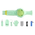 thumbnail image 1 of Portable Bubble Blaster Wand - 80 ml (2.7 fl oz) Portable Interactive Mist Bubbles Machines for Outdoor Fun, Party Entertainment, Beach & Summer Events (Green), 1 of 8