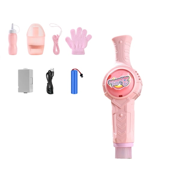 Portable Bubble Blower with Low Noise Feature for Travel Indoor Outdoor Use Creative Role Playing Activities