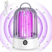Portable Bug Zapper, USB Rechargeable LED Wireless Mosquito Killer Lamp with Night Lights for Home Office Indoor Outdoor Camping