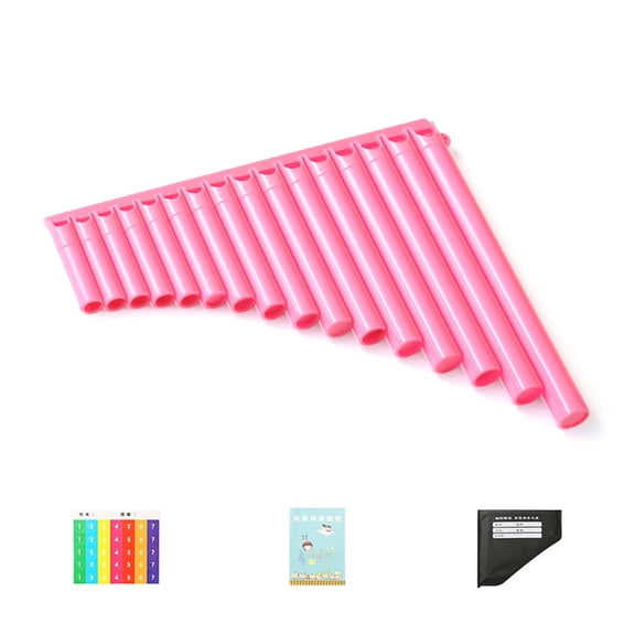 Portable C Scale Panpipe with Ergonomic Key Layout Flute Pan Flute Folk Musical for Outdoor Activity