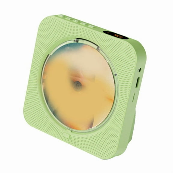 Portable CD Player -718 - Bluetooth, Dual Speakers, FM Radio, USB, Headphone Mode, Stereo Sound Green US Plug