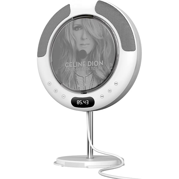 Portable CD Player with Bluetooth, FM Radio, Wall Mounted and Desk Stand CD Music Player Home Audio Boombox with Remote Control, Built-in HiFi Speakers, Support CD, USB, AUX Input/Output