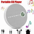 thumbnail image 1 of Portable CD Player with Bluetooth,Fabric Anti-Skip CD Player with Headphones & Dual Stereo Speakers,Rechargeable A-B Repeat Player CD Speaker for Home/Travel,Support CD MP3 USB AUX Input,2000mAh, 1 of 7