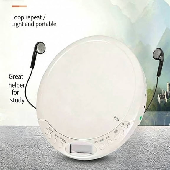 Portable CD Player with Bluetooth, Personal Walkman CD Player with LCD Display, Compact CD Players Compatible CD-R/CD-RW/CD-DA/WMA/MP3, Battery Powered CD Player for Home Car