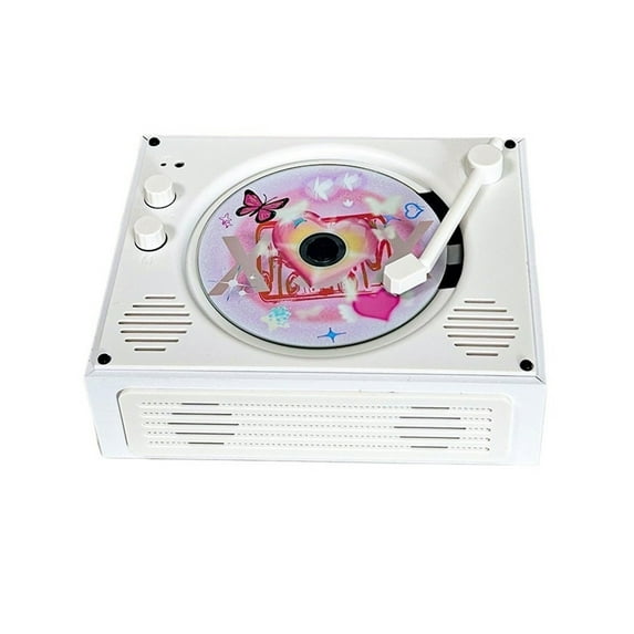 Portable CD Player Bluetooth Retro Music Player with Speakers Disc Player Birthday Gift Idea ,Multi-Functional