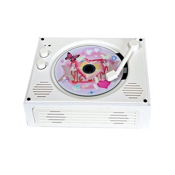 Portable CD Player Bluetooth Retro Music Player with Speakers Disc Player Birthday Gift Idea ,Multi-Functional