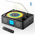 thumbnail image 1 of Portable CD Player Bluetooth with Speakers and Remote, Rechargeable Desktop CD Radio with Sleep Timer-Retro Portable CD Players for Home/Outdoor - USB/TF/LCD Display/Earphone Jack-Music Lover/Gift, 1 of 9