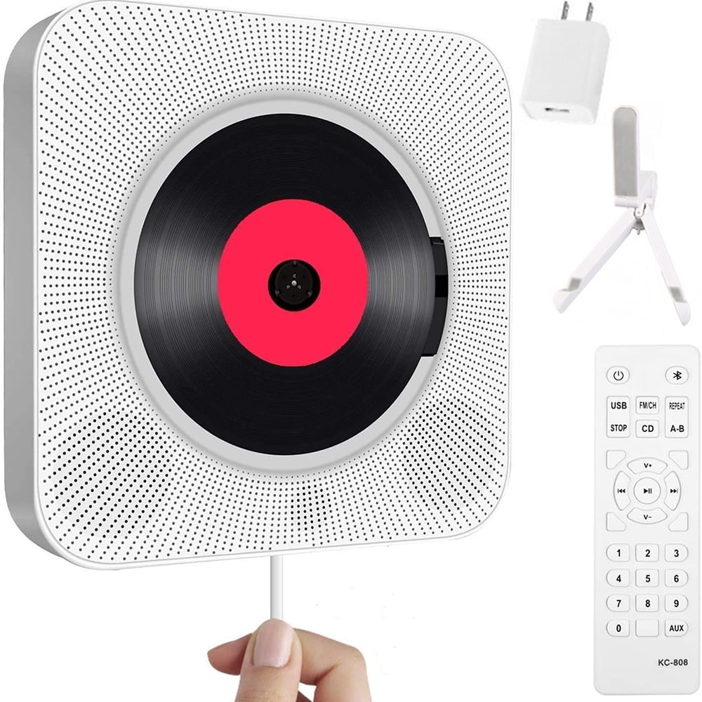 Photo 1 of 


Aetomce
Portable CD Player with Bluetooth, Wall Mountable CD Music Player Home Audio with Remote Control FM Radio Built-in HiFi Speakers, MP3 Headphone Jack AUX Input Output