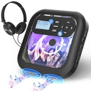 ARAFUNA Portable CD Player Bluetooth with Speakers and Rechargeable, Bluetooth CD Player Portable with Headphones Support FM & AUX Connection