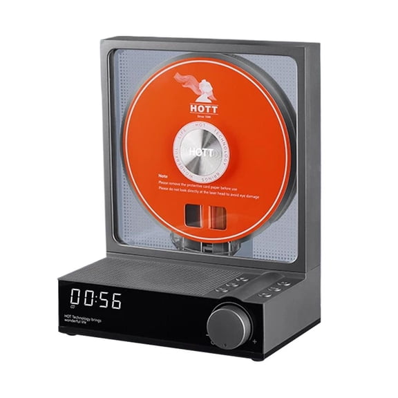 Portable CD Player with Bluetooth 5.3 and RGB Lights Wireless Music Transmitter 12H Play CD to MP3 Recorder