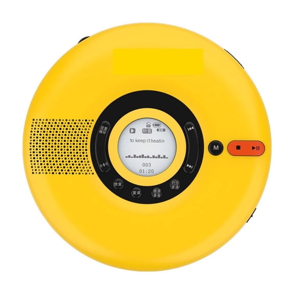 Portable CD Player with Bluetooth Speaker USB Playback Language Learning Repeater Audio Out ,Multi-Functional