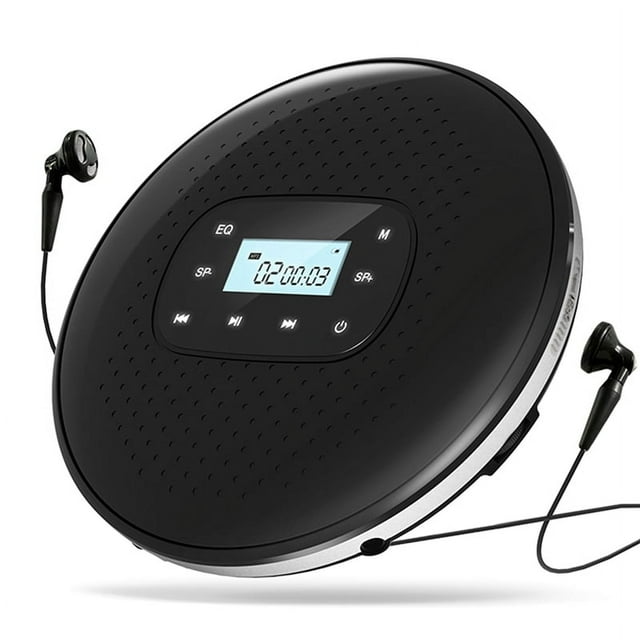 Portable CD Walkman Rechargeable Intelligent Touch Screen CD Player Digital Display Stereo
