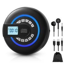 Portable CD player with Bluetooth,Rechargeable Walkman CD Player with FM Transmitter, Discman CD Player for Car.