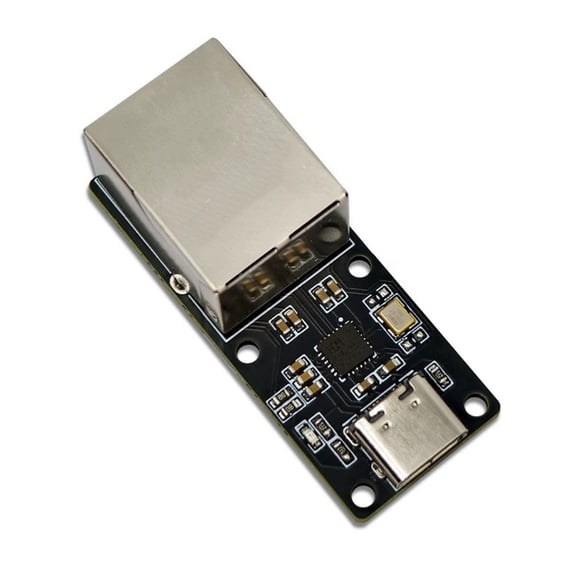Portable CH397A USB C RJ45 Adapters 100Mbps Ethernet Module Driver Preloaded Stable Connection Metal Construction