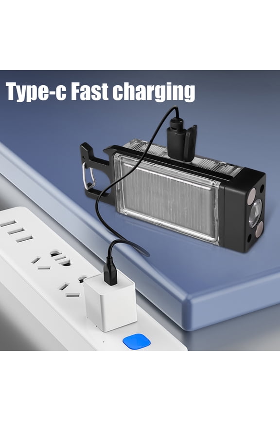 Portable COB LED Flashlight: USB Rechargeable, Keychain Size, Bright Work Light Magnet Base