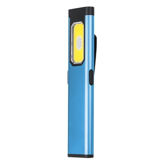 Portable COB LED Flashlight with Clip, Magnetic Tail Cap, USB Rechargeable