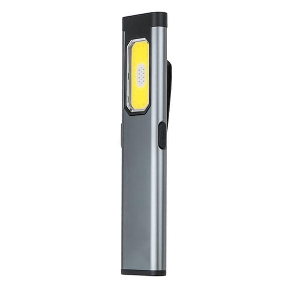 Portable COB LED Flashlight with Clip, Magnetic Tail Cap, USB Rechargeable