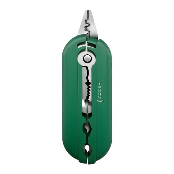 Portable Cable Cutter and Wire Stripper Featuring ABS Metal Construction and Space Saving Foldable Mechanism
