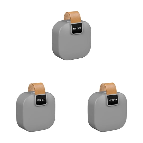 Portable Cable Storage Box,3.54X1.77X3.54" Mini Organizer Case, Charger Cord Holder, Small Electronic Accessory Pouch, Hard Shell Storage Container, Compact Carry Case for Earphone Charger Cable