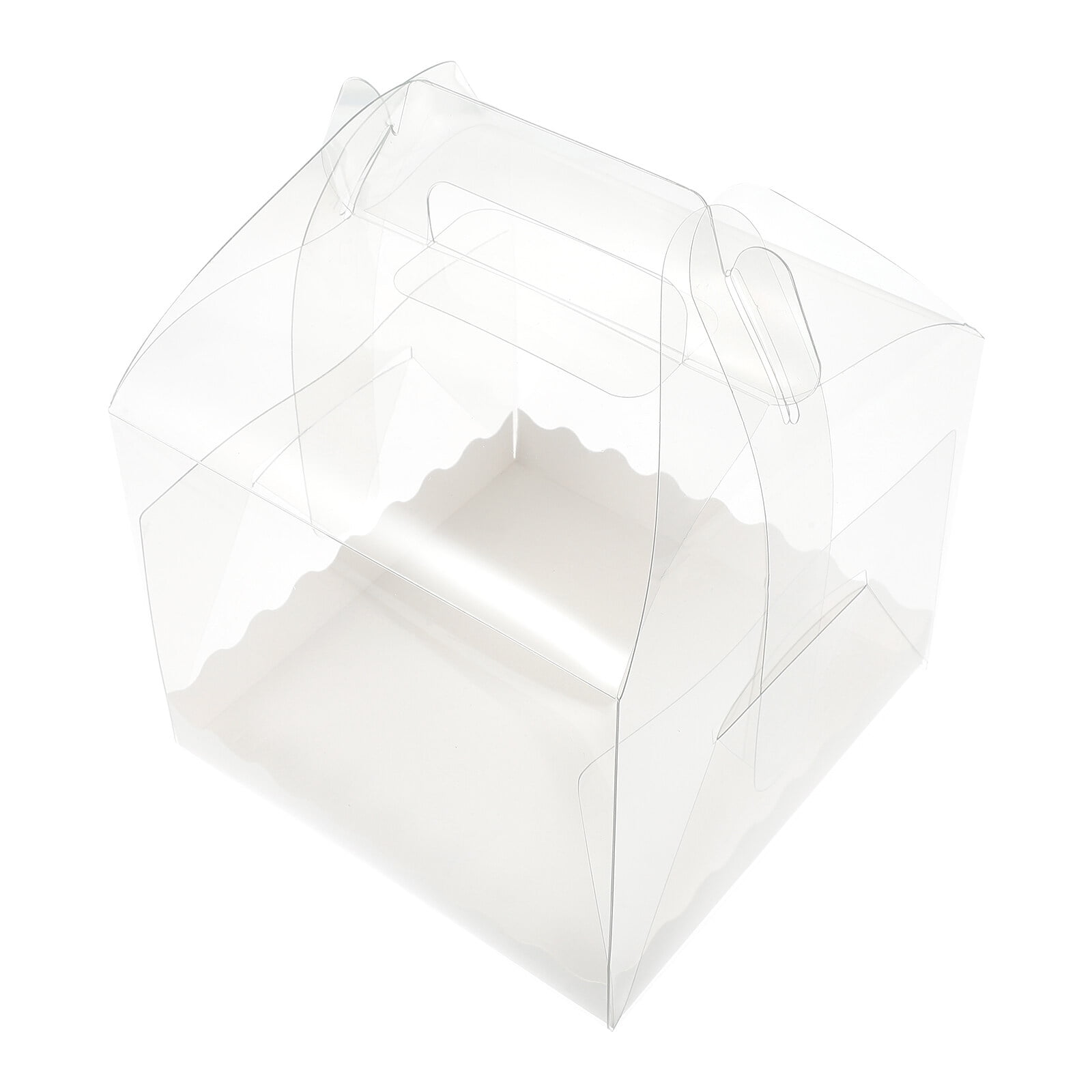 Portable Cake Box Birthday Carrier Bakery Packaging Carriers Plastic