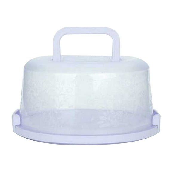 YYNS New Portable Cake Storage Box - Cake Carrier with Lid and Handle, Extra Large Cake Storage Container, Round Cake Holders, Cake Storage Box, Serving Tray, Sturdy Snaps, For Transport Pie, Fruit