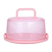 Portable Cake Storage Box, Transparent Plastic Cover with Snap Locks for Freshness, 26x22.5x13.5cm Airtight Container for Cupcakes or Snacks, Refrigerator-Safe and Odor-Proof Design