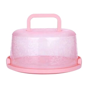 Portable Cake Storage Box, Transparent Plastic Cover with Snap Locks for Freshness, 26x22.5x13.5cm Airtight Container for Cupcakes or Snacks, Refrigerator-Safe and Odor-Proof Design