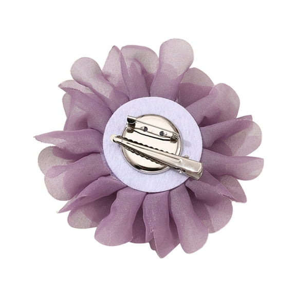 Portable Camellia Breastpins Flowers Shape Lapel Pin Brooch for Women Versatile Chiffon Fabric Lapel Pin Floral Jewelry