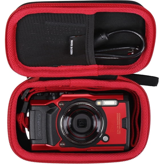 "Portable Camera Case for OM SYSTEM Olympus Tough TG-7/TG-6 | Accessories Storage Bag | Case Only"
