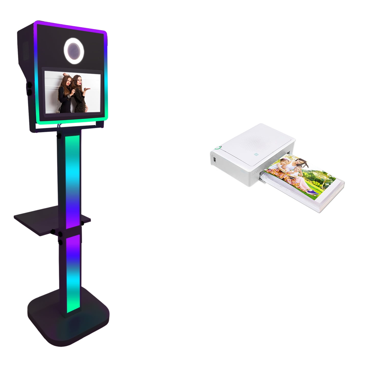 Portable Camera Mirror Photo Booth for with 15.6 Inch Touch Screen Selfie Photobooth Machine