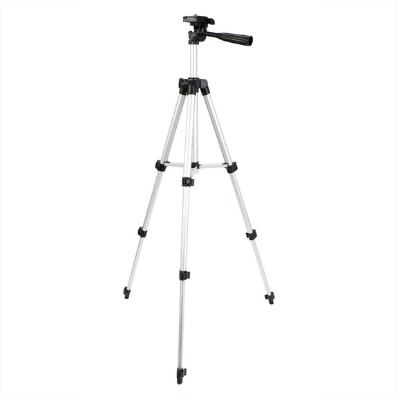 Portable Camera Tripod Stand Adjustable Holder 110cm Silver